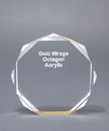 Octagon Acrylic Award (5")